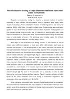 使用Intros仪器对大直径钢丝绳进行无损检测。——D.Slesarev，A.沃龙佐夫。